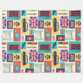 ロンドンテーマ フリースブランケット (正面(横))