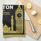 ロンドントゥブライトン退役軍人走車 キッチンタオル (四つ折り)