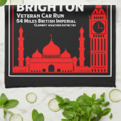 ロンドントゥブライトン退役軍人走車 キッチンタオル (折り畳み)