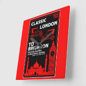 ロンドントゥブライトン退役軍人走車 スクエア壁時計 (傾斜)