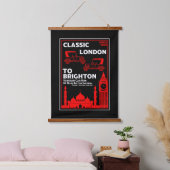 ロンドントゥブライトン退役軍人走車 吊り下げ型タペストリー (寝室)