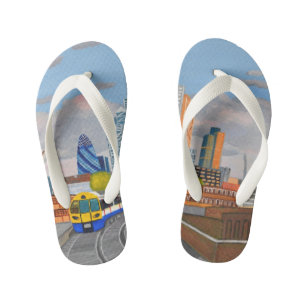 ロンドントレインカスタムビーチサンダル、キッズ キッズビーチサンダル