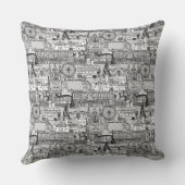 ロンドントワール白黒 クッション (裏面)