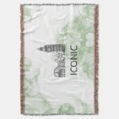 ロンドントーンウォーターカラーブランケット スローブランケット (正面縦)