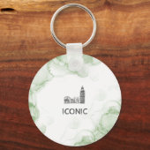 ロンドントーン水色 キーホルダー (正面)