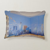 ロンドンニューヨークの衝突 アクセントクッション (裏面)