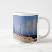 ロンドンニューヨークの衝突 ジャンボコーヒーマグカップ (右)