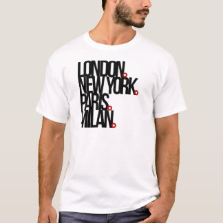 ロンドンニューヨークパリミラノ Tシャツ