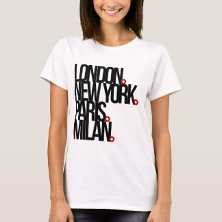 ロンドンニューヨークパリミラノ Tシャツ