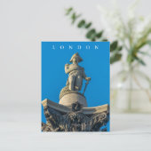 ロンドンネルソン像のクローズアップ・ビュー葉書 ポストカード (スタンド正面)
