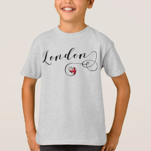 ロンドンハート、ロンドン、英国 Tシャツ