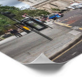 ロンドンバスとセントポーラス大聖堂イングランド ポスター (角)