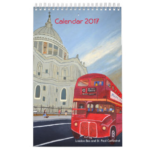 ロンドンバスカレンダー2017年 カレンダー