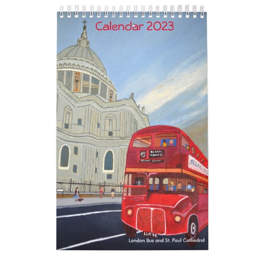 ロンドンバスカレンダー2023 カレンダー (カバー)