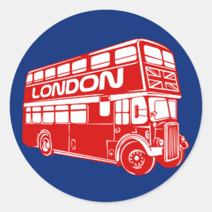ロンドンバスステッカー ラウンドシール