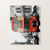 ロンドンバススポットカラー ジグソーパズル (縦)