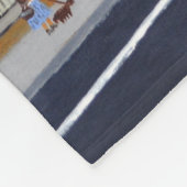 ロンドンバスフリースブランケット フリースブランケット (角)