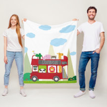 ロンドンバスベビーブランケット