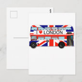 ロンドンバスユニオンジャック ポストカード (正面/裏面)