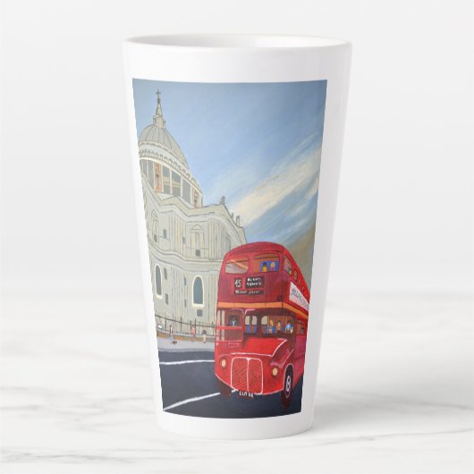 ロンドンバスラテマグ カフェラテマグ (正面)