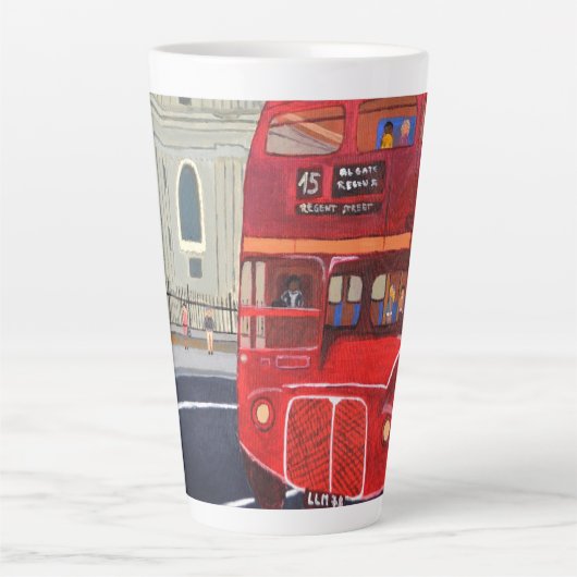 ロンドンバスラテマグ カフェラテマグ (正面)