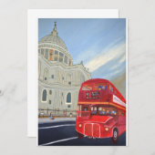 ロンドンバス招待状 招待状 (正面/裏面)