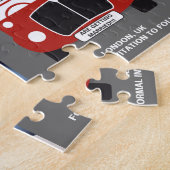 ロンドンバス日付灰色の写真ジグソーパズル ジグソーパズル (側面)