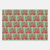 ロンドンバス誕生日 ラッピングペーパーシート (正面2)