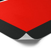 ロンドンバス3色のバックストライプグラウンド ポスター (角)