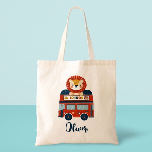 ロンドンバス&かわいいライオンCUB トートバッグ