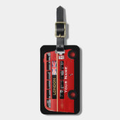 ロンドンバス ラゲッジタグ (正面縦)