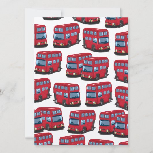 ロンドンバス 招待状 (正面)