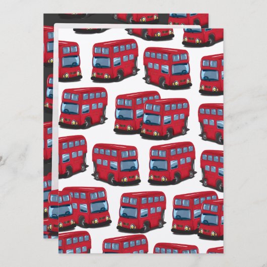 ロンドンバス 招待状 (正面/裏面)