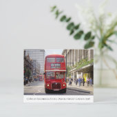 ロンドンバスby Selfridges on Oxford St, 1998 ポストカード (スタンド正面)