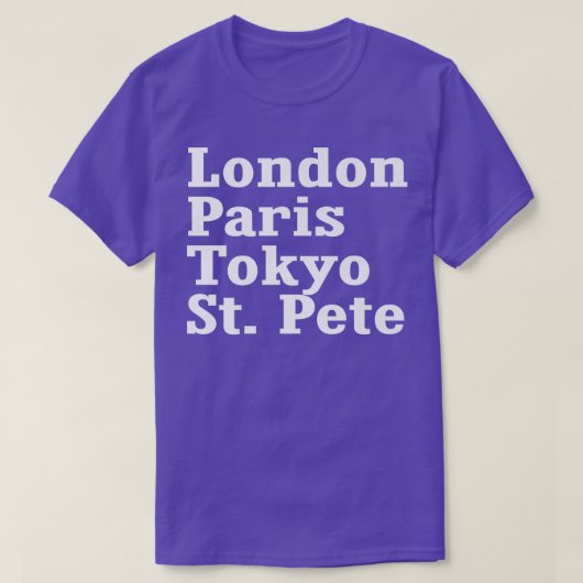 ロンドンパリ東京セント Tシャツ (デザイン正面)