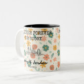 ロンドンパーソナライズされたメモリ – ラインアートランドマーク ツートーンマグカップ (正面左)