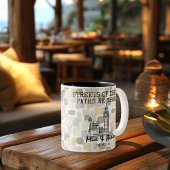 ロンドンパーソナライズされたメモリ – ラインアートランドマーク ツートーンマグカップ