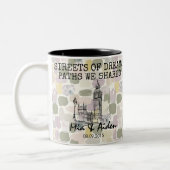 ロンドンパーソナライズされたメモリ – ラインアートランドマーク ツートーンマグカップ (左)