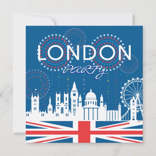 ロンドンパーティー招待状 招待状 (正面)
