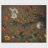 ロンドンビクトリアンフローラ花 ラッピングペーパー (フラット)