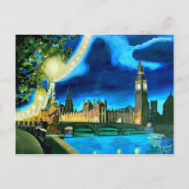 ロンドンビッグベンとテムズとの議会 ポストカード