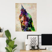 ロンドンビッグベンアーバンアート ポスター (ホームオフィス)