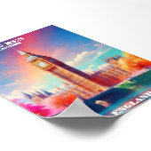 ロンドンビッグベンイングランド ポスター (角)