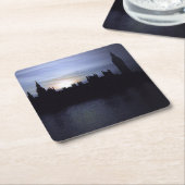 ロンドンビッグベンエリザベスタワーサンセットコースター スクエアペーパーコースター (アングル)