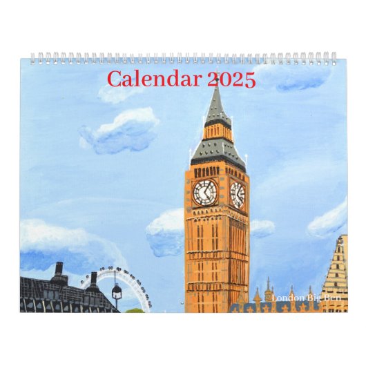 ロンドンビッグベンカレンダー2025 カレンダー (カバー)