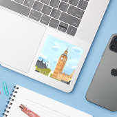 ロンドンビッグベンステッカー シール (ノートパソコンとiPhone)