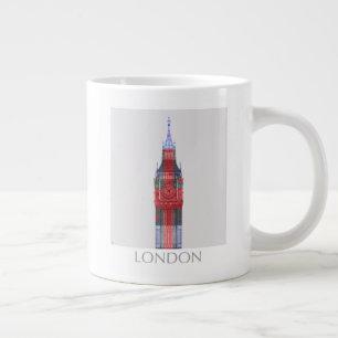 ロンドンビッグベンユニオンジャック ジャンボコーヒーマグカップ