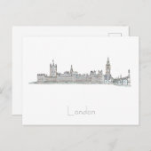 ロンドンビッグベン素晴らしイギリス建築はがき ポストカード (正面/裏面)