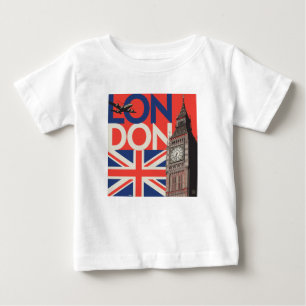 ロンドンビッグベン  イギリス ベビーTシャツ