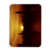 ロンドンビッグベン – エリザベスタワー – サンセットマグネット マグネット (縦)